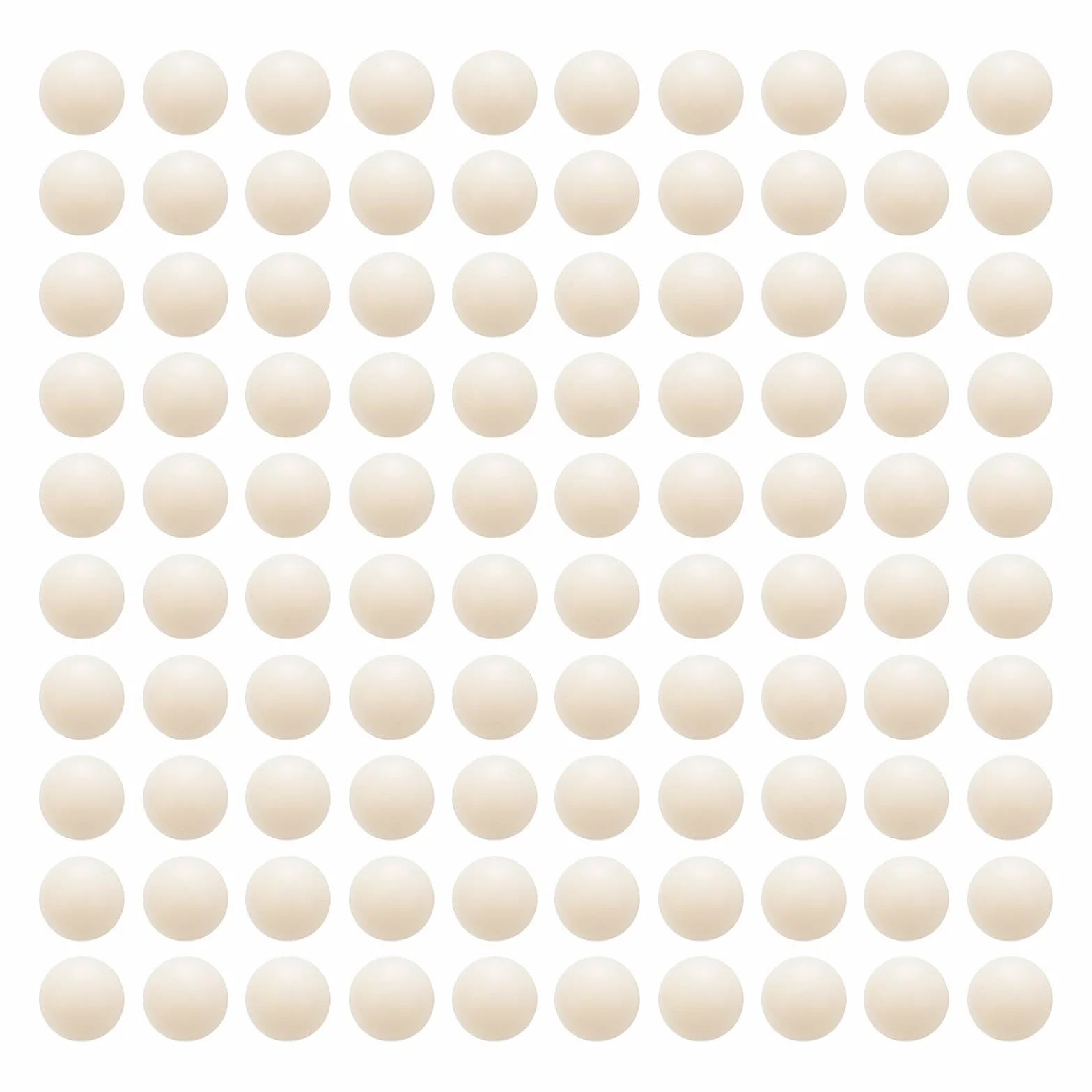 QUARKZMAN 100Pcs Boules en Plastique Solide de 6mm en Nylon, Boules de Précision Miniatures en Nylon