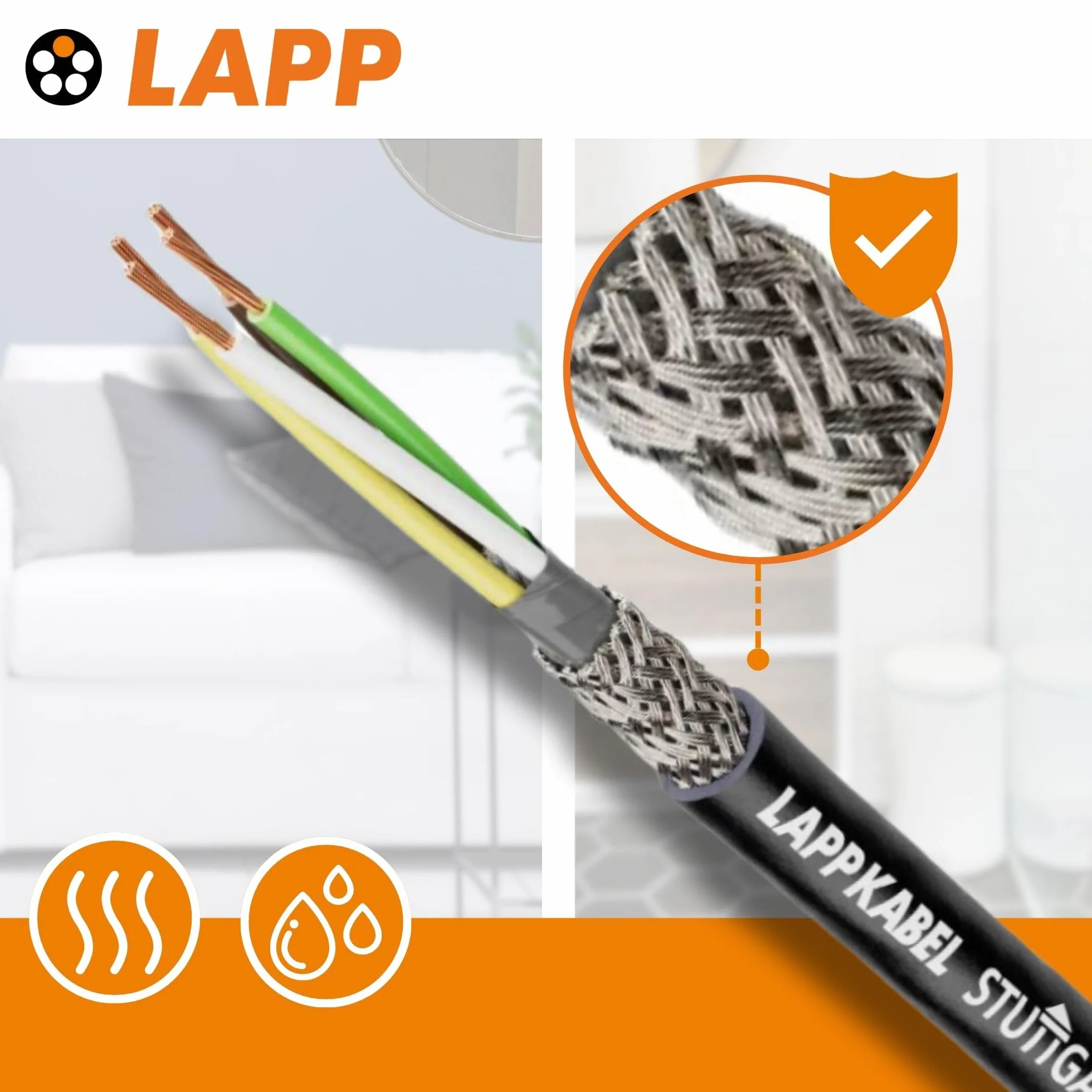 Lapp 1030525 LiYCY Câble de commande blindé 10 m 12 x 0,5 mm² I Résistant aux UV I Câble de signal 12 fils I Câble de données pour l'extérieur I Câble de soudure LED I Câble de raccordement noir