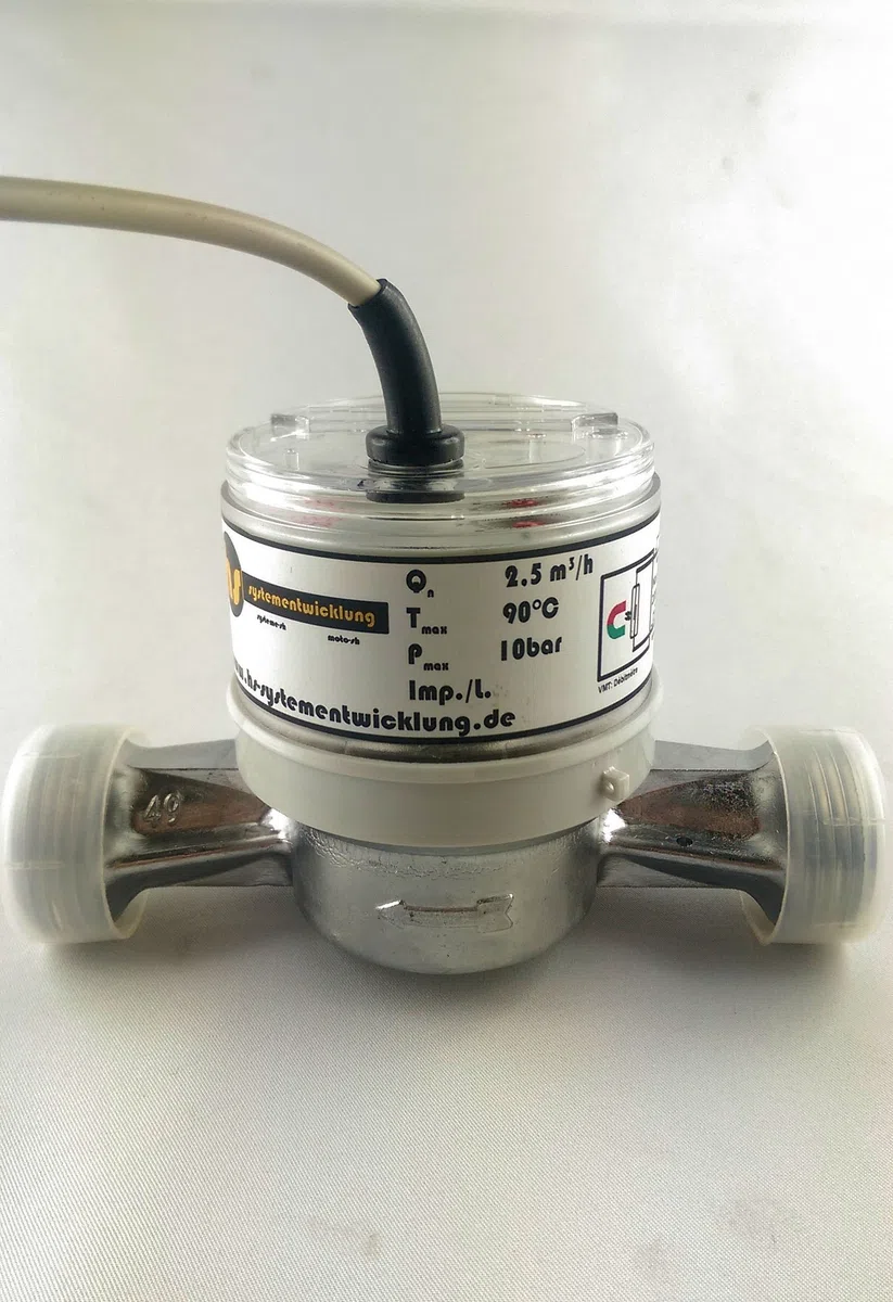 Débitmètre avec sortie d'impulsion Compteur d'eau Générateur de débit d'eau 1 Imp./L Qn 2,5m³/h