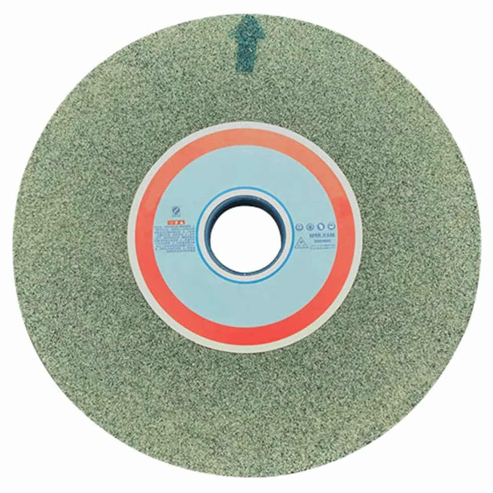 GOONDSD Meules D'établi Carbure De Silicium Vert pour Le Meulage De Surface Carbure Cémenté Et Métaux Non Ferreux Et Non Métalliques 125mmx12.7mmx16mm 1Pcs,80 Grit
