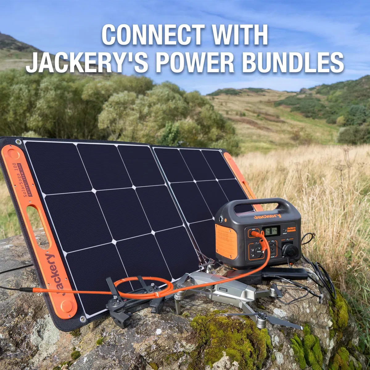 Jackery Câble d'Extension 5 Mètres Entre Panneaux Solaires et Explorer Séries Station Électrique Portable