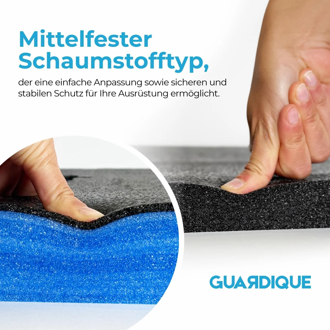 Mousse personnalisable pour boîtes à outils 1200 x 800 x 30 mm, 1 pièce, Shadow Foam, Kaizen Foam, Insert à outils, Insert de valise, Mousse multicouche, Noir