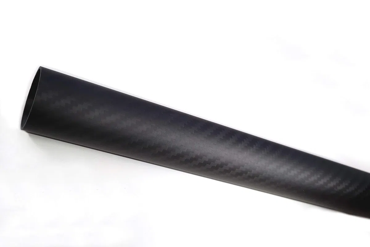 Tube en carbone Ø 22 mm / carbone visible CFK sergé 3K, longueur au choix (330 mm)