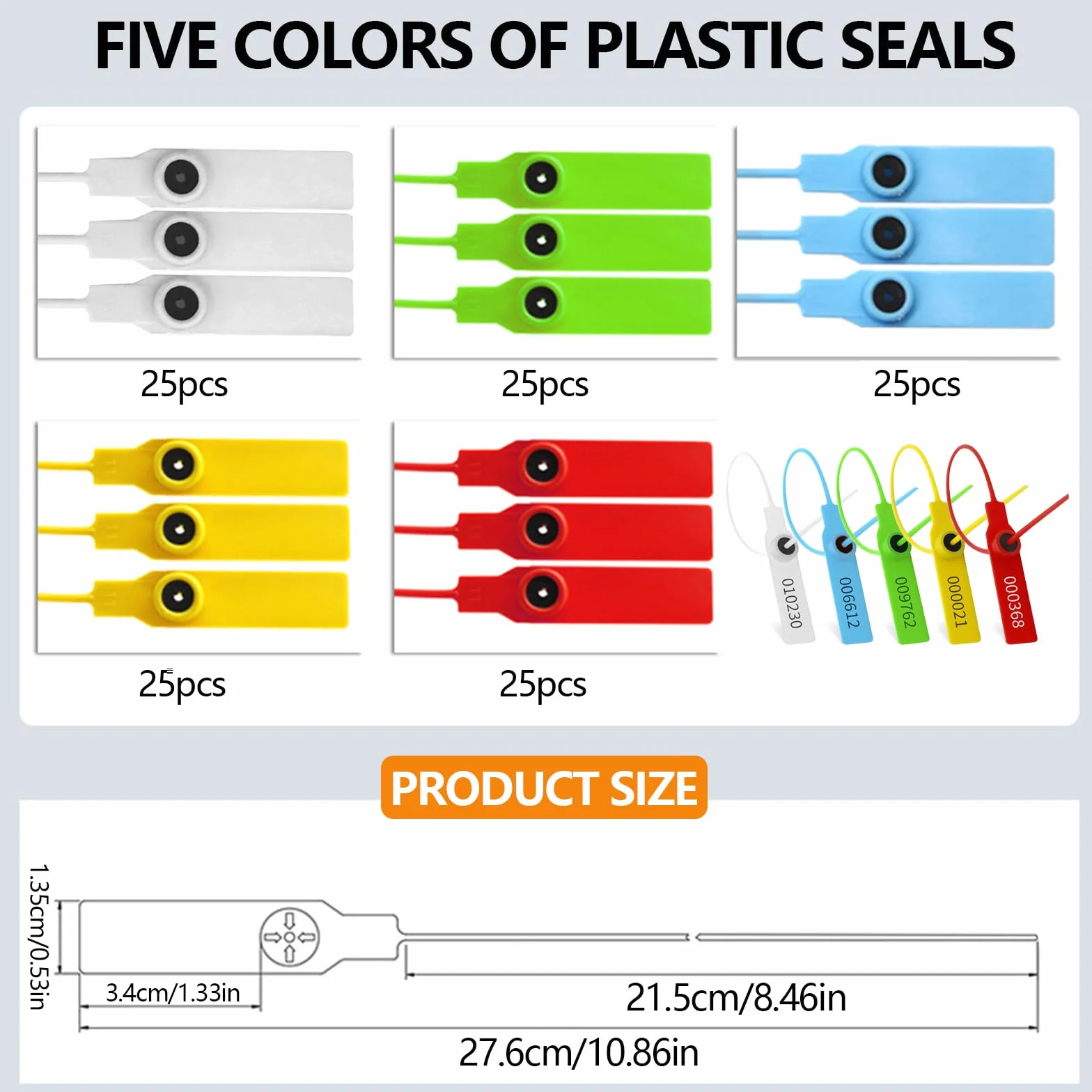 Lot de 120 plombs de sécurité en plastique pour chaussures, vêtements, étiquettes, vêtements, chaussures