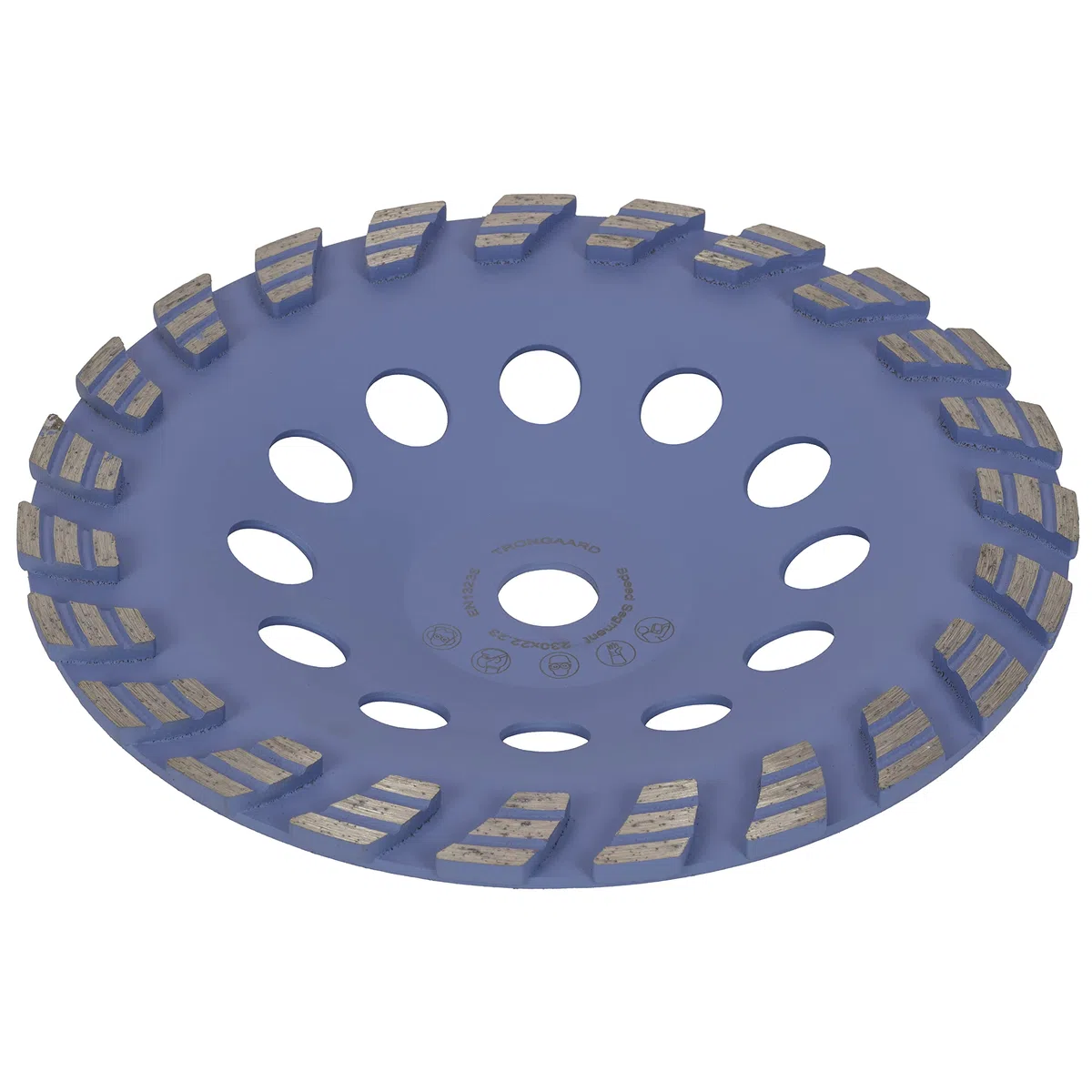 TRONGAARD Plateau de ponçage diamanté - 230 mm - Segment de vitesse