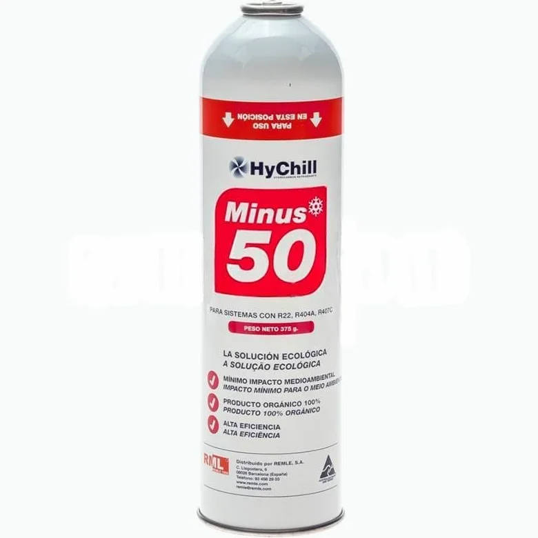 REPORSHOP - 2 bouteilles de gaz écologique Minus 50 375 g + valve + tuyau de remplacement R22 R404a R407C R502 Freeze Organico