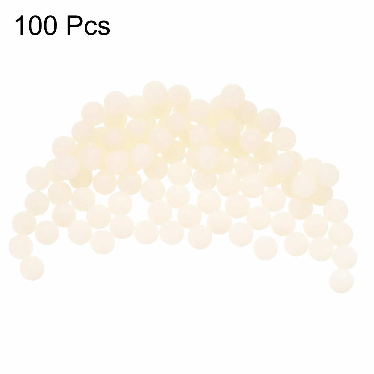 QUARKZMAN 100Pcs Boules en Plastique Solide de 6mm en Nylon, Boules de Précision Miniatures en Nylon