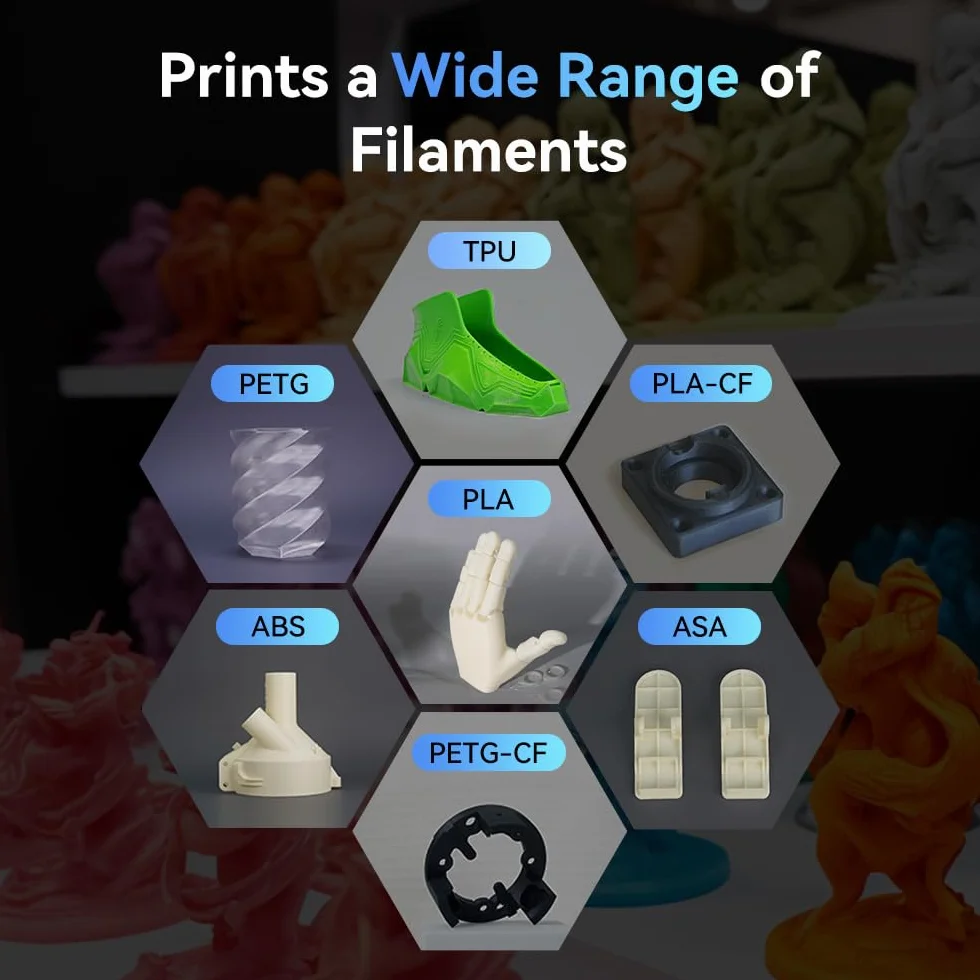FLASHFORGE Adventurer 5M Imprimante 3D, Entièrement Auto-Leveling Max 600mm/s, 280℃ Buse à Dégagement Rapide, Structure CoreXY pour Qualité d'impression Supérieure, Les débutants&Experts Choix Premier