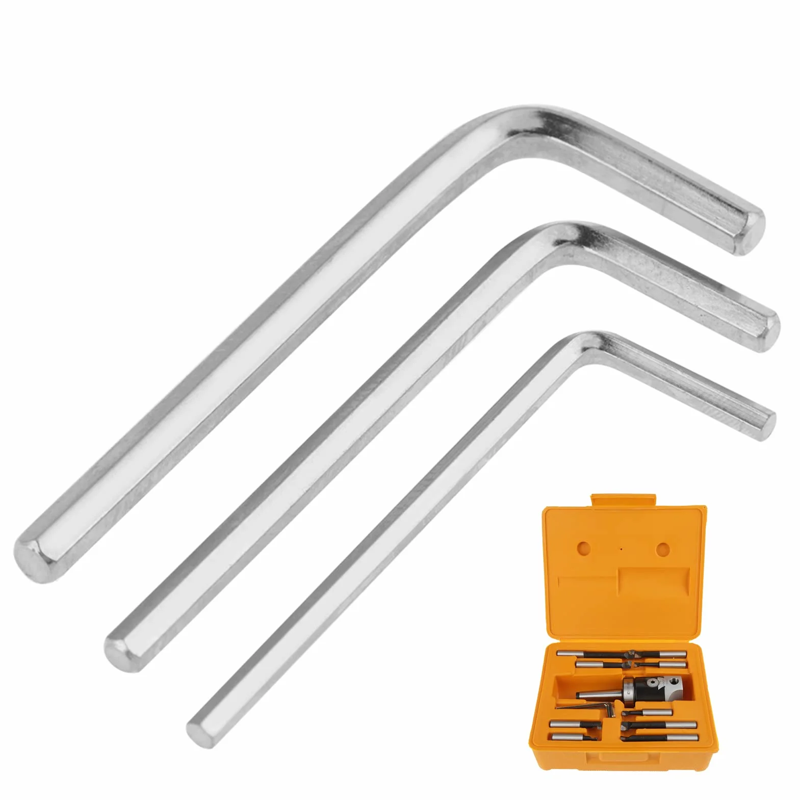 Précision MT2 M10 F1-12 Ensemble de Têtes Ennuyeuses avec des Barres Ennuyeuses de 9pc - Accessoires de Machine à Frais