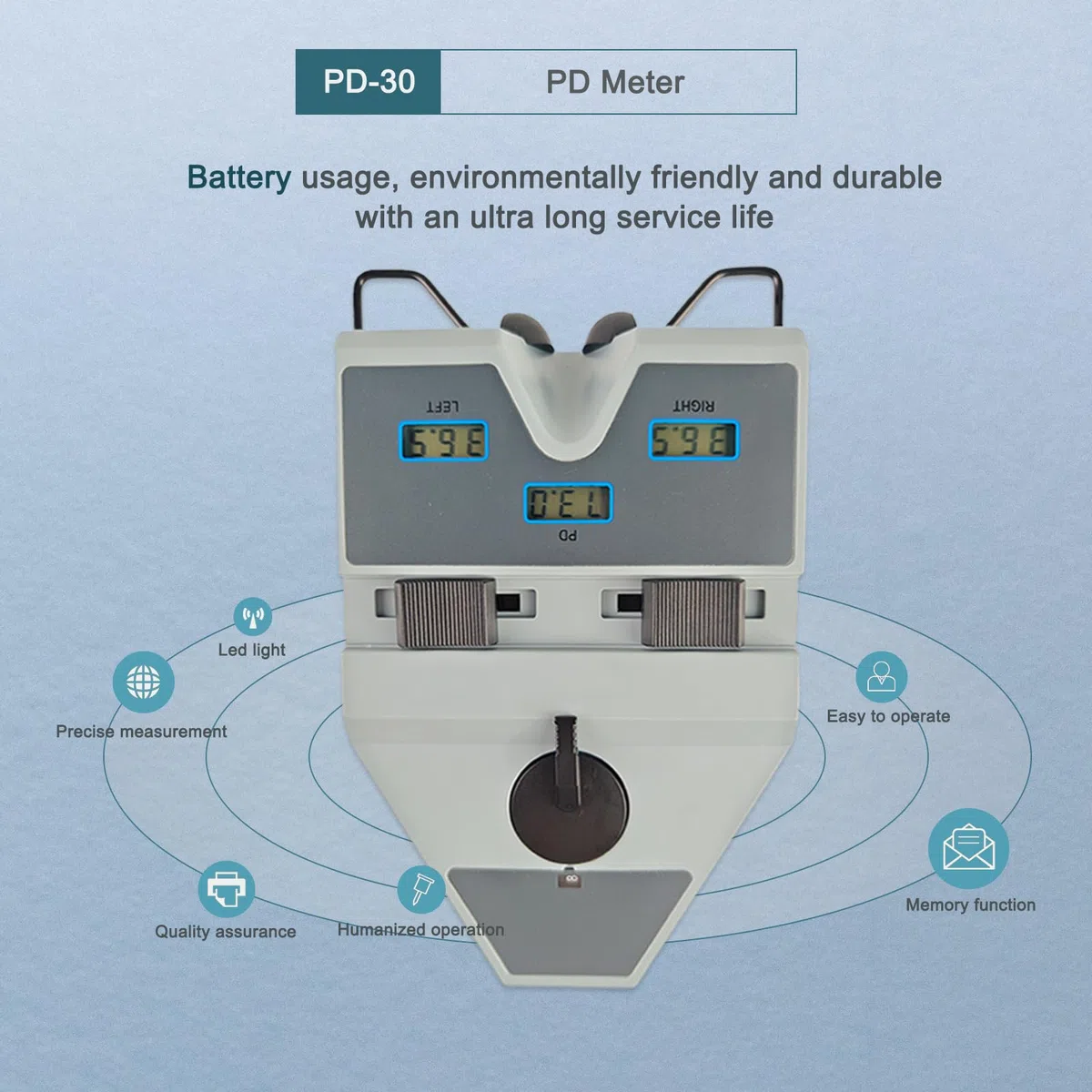 Optique Clinique Ophtalmologie Numérique Pd-Meter Pupilomètre Télémètre