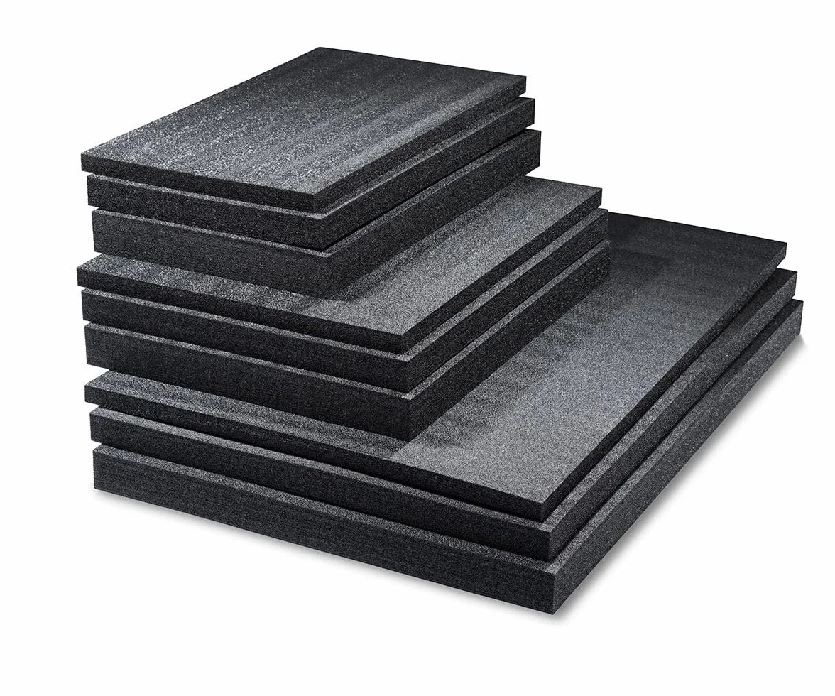 Mousse personnalisable pour boîtes à outils 1200 x 800 x 30 mm, 1 pièce, Shadow Foam, Kaizen Foam, Insert à outils, Insert de valise, Mousse multicouche, Noir