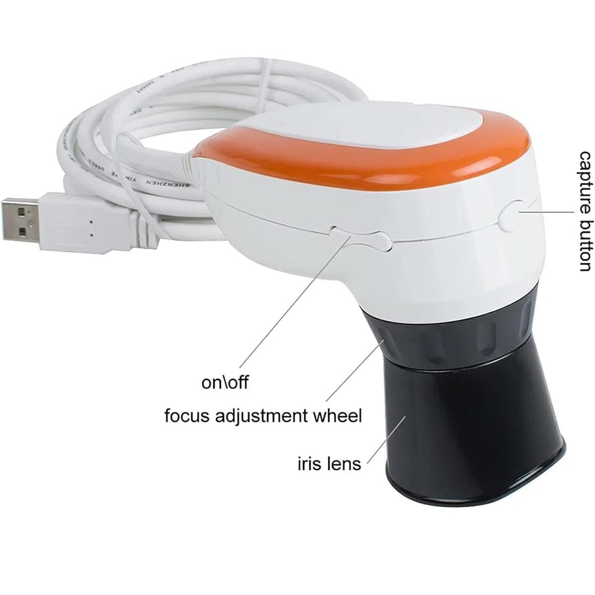 New 5.0 MP USB Iriscope Iris Detector with Pro Iris Software Eye Iriscope Iris Analyzer Analysis Iridology Camera for Beauty Salons, Personal Health Management Centers
