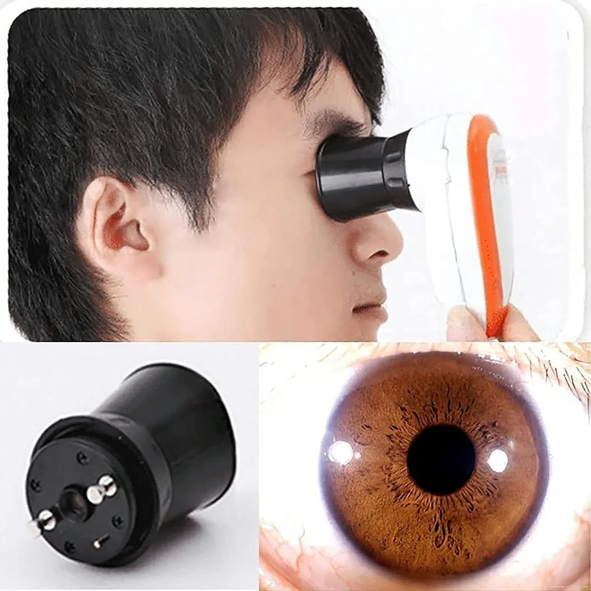 New 5.0 MP USB Iriscope Iris Detector with Pro Iris Software Eye Iriscope Iris Analyzer Analysis Iridology Camera for Beauty Salons, Personal Health Management Centers